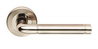 SZR040PNSN - Carlisle Brass Serozzetta 'Quaranta' Lever on Rose Satin Nickel&sol;Polished Nickel