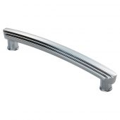 ADR502CCP - Carlisle Brass Fingertip Design Art Deco Handle &lpar;160mm c&sol;c&rpar; 190mm Polished Chrome