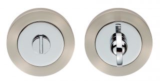 GK4004SNCP - Carlisle Brass Thumb Turn & Release Satin Nickel&sol;Polished Chrome