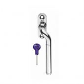 V1008RHCP - Carlisle Brass Cranked Locking Espag&period; Handle &lpar;Right Hand&rpar; Polished Chrome