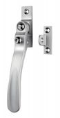 V1006LCKSC - Carlisle Brass Victorian Casement Fastener &lpar;Wedge Pattern - Lockable&rpar;  Satin Chrome