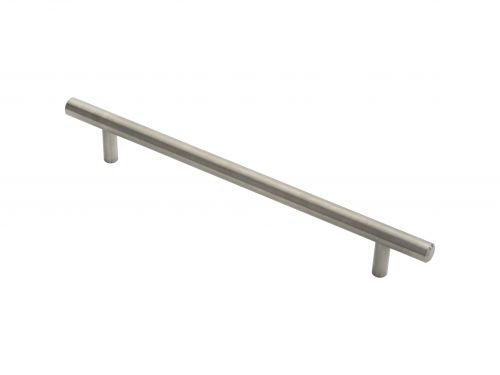 Click Here To Enlarge This Photo Of FTD410CSS - Carlisle Brass Fingertip Design 10mm Stainless Steel T-Bar Handle &lpar;160mm c&sol;c&rpar; 210mm Satin Stainless Steel