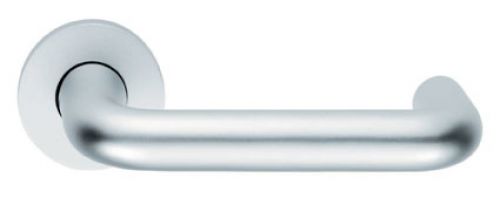 Click Here To Enlarge This Photo Of LRS9001SAA - Carlisle Brass Eurospec 19mm Dia&period; Round Bar Safety Lever on Rose - Satin Anodised Aluminium