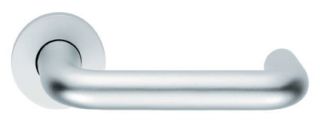 LRS9001SAA - Carlisle Brass Eurospec 19mm Dia&period; Round Bar Safety Lever on Rose - Satin Anodised Aluminium