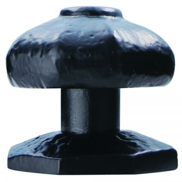 Click Here To Enlarge This Photo Of LF5550 - Carlisle Brass Ludlow Foundries Octagon Centre Door Knob 63mm Black Antique
