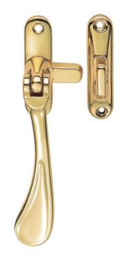 Click Here To Enlarge This Photo Of M73 - Carlisle Brass Victorian Reversible Casement Fastener with Hook & Mortice Plate Polished Brass