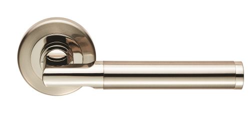 Click Here To Enlarge This Photo Of SZR060PNSN - Carlisle Brass Serozzetta 'Sessanta'  Lever on Rose Satin Nickel&sol;Polished Nickel