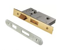 BAS5030SSS&sol;R  - Carlisle Brass Easi-T Heavy Duty 76mm Bathroom Lock &lpar;Radius Corners&rpar; Satin Stainless Steel
