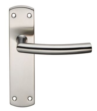 Click Here To Enlarge This Photo Of CSLP1167B&sol;SSS - Carlisle Brass Eurospec Arched Latch Lever on 172 x 44mm Backplate Satin Stainless Steel