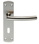 CSLP1167P&sol;SSS - Carlisle Brass Eurospec Arched Lock Levers on 172 x 44mm Backplate Satin Stainless Steel
