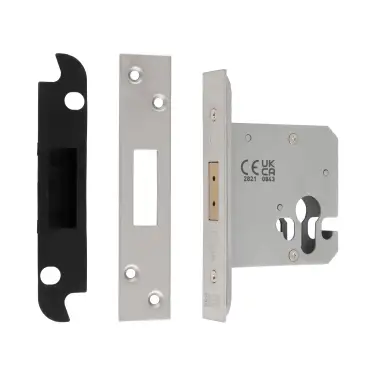 Click Here To Enlarge This Photo Of EDS5030SSS - Carlisle Brass Eurospec Easi-T 76mm Euro Profile Deadlock Satin Stainless Steel