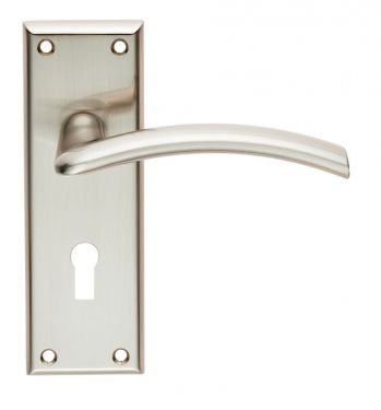 Click Here To Enlarge This Photo Of SZR031SN - Carlisle Brass Serozzetta 'Trenta' Lever on Bathroom Backplate &lpar;57mm c&sol;c&rpar; Satin Nickel