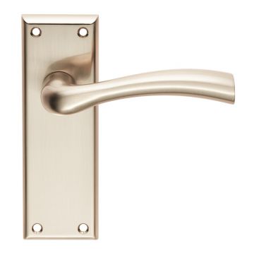 Click Here To Enlarge This Photo Of SZR052SN - Carlisle Brass Serozzetta 'Cinquanta' Lever on Backplate Latch Satin Nickel
