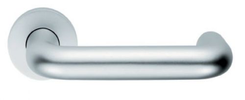 Click Here To Enlarge This Photo Of LRS9000SAA - Carlisle Brass Eurospec 22mm Dia&period; Round Bar Safety Lever on Rose - Satin Anodised Aluminium