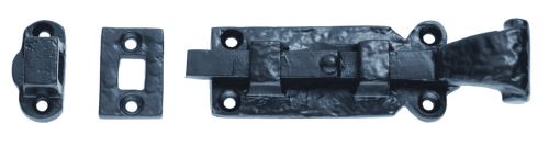 Click Here To Enlarge This Photo Of LF5530C - Carlisle Brass Ludlow Foundries Straight Door Bolt 195mm Antique Black
