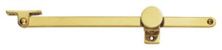 AA73 - Carlisle Brass Victorian Casement Stay &lpar;Screw Down Pattern&rpar; 250mm Polished Brass