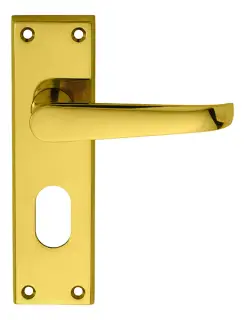 M30U - Carlisle Brass Victorian Lever Lock Oval Profile Furniture &lpar;48&period;5mm c&sol;c&rpar; Polished Brass