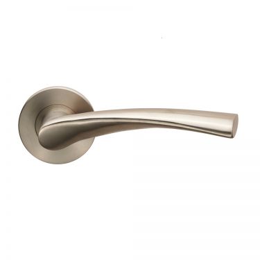 Click Here To Enlarge This Photo Of CSL1121&sol;6SSS - Carlisle Brass Eurospec 'Breeze' Designer Lever on 6mm Slim Round Rose &lpar;G304&rpar; Satin Stainless Steel
