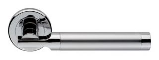 SZM110SCCP - Carlisle Brass Serozzetta 'Azul' Lever on Round Rose Satin Chrome&sol;Polished Chrome