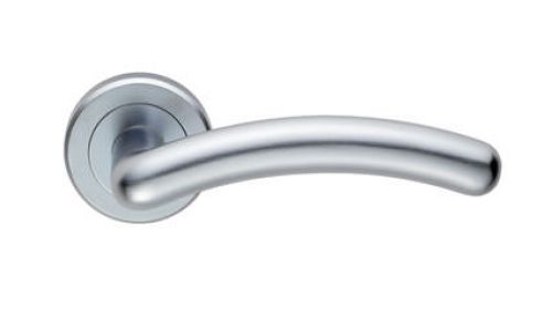 Click Here To Enlarge This Photo Of ZIN3003SC - Carlisle Brass Serozzetta 'Noxia' Lever on Round Rose Satin Chrome