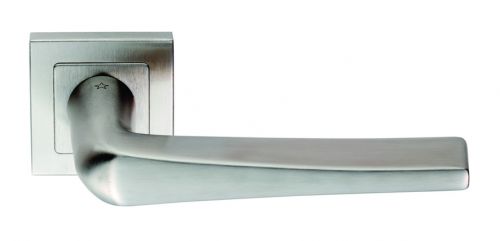 Click Here To Enlarge This Photo Of SSL1404SSS - Carlisle Brass Eurospec 'Plaza' Designer Lever on Square Rose &lpar;G304&rpar; Satin Stainless Steel