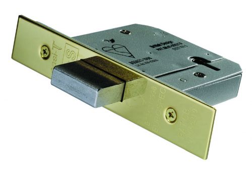 Click Here To Enlarge This Photo Of LDB5530PVD - Carlisle Brass Eurospec Easi-T British Standard 5 Lever Deadlock 76mm PVD Stainless Brass