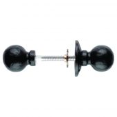 LF5594R - Carlisle Brass Ludlow Foundries Ball Rim Knob Furniture &lpar; 60mm Rose &sol; 45mm Knob &rpar; Black Antique