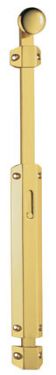 Click Here To Enlarge This Photo Of AQ82EX - Carlisle Brass Surface Bolt c&sol;w 2 Extruded & one Flat Keeper &lpar;with 6 Inch Extended Bolt 32mm Knob&rpar; 150mm Polished Brass