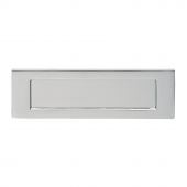 M36BCP - Carlisle Brass Victorian Letter Plate &lpar;Polished Chrome&rpar; Size&colon; 278x96mm - c&sol;c&colon; 241mm - Aperture&colon; 210x53mm