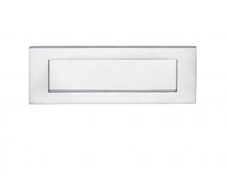 Click Here To Enlarge This Photo Of M36BSC - Carlisle Brass Victorian Letter Plate &lpar;Satin Chrome&rpar; Size&colon; 278x96mm - c&sol;c&colon; 241mm - Aperture&colon; 210x53mm