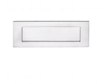 M36BSC - Carlisle Brass Victorian Letter Plate &lpar;Satin Chrome&rpar; Size&colon; 278x96mm - c&sol;c&colon; 241mm - Aperture&colon; 210x53mm