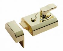 RCN8260EB - Carlisle Brass Eurospec Rim Cylinder Nightlatch 60mm c&sol;w Cylinder Electro Brass