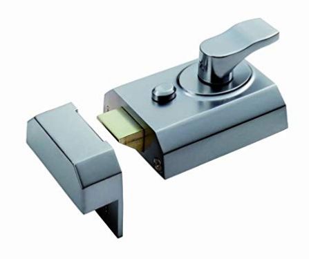 Click Here To Enlarge This Photo Of RCN8260PC - Carlisle Brass Eurospec Rim Cylinder Nightlatch 60mm c&sol;w Cylinder Polished Chrome
