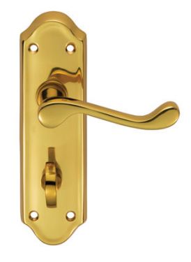 Click Here To Enlarge This Photo Of DL18WC - Carlisle Brass 'Ashtead' Lever Bathroom Furniture Polished Brass