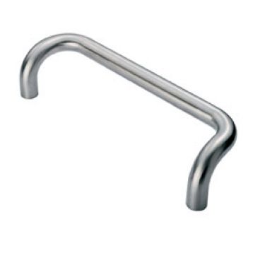 Click Here To Enlarge This Photo Of PBC1300SSS - Carlisle Brass Eurospec 300mm x 25mm Cranked Pull Handle &lpar;G316&rpar; Satin Stainless Steel