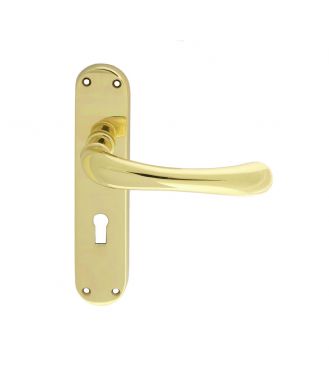 Click Here To Enlarge This Photo Of EL11 - Carlisle Brass Manital 'Ibra' Lock Lever Handles Polished Brass