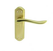 DL451SBPB - Carlisle Brass 'Lytham' Lever Latch Furniture Satin Brass&sol;Polished Brass