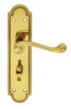 Click Here To Enlarge This Photo Of FG27WC - Carlisle Brass Georgian Shaped Lever Bathroom Furniture Polished Brass