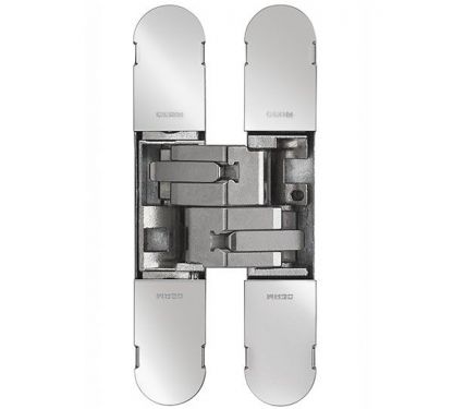 Click Here To Enlarge This Photo Of CI001130NIK00 - Carlisle Brass CEAM 1130 3D Concealed Hinge 134 x 24mm &lpar;Max 40kg per 2 hinges&comma; 60kg per 3 hinges&rpar; Nickel Plated