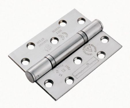 Click Here To Enlarge This Photo Of H2N1103&sol;13SSS - Carlisle Brass Eurospec 100mm x 76mm x 3mm Grade 13 Thrust Bearing Hinges - Satin Stainless Steel