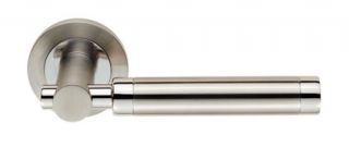 SWL1006DUO - Carlisle Brass Eurospec 'Astoria' Lever on Round Rose Dual Finish &lpar;G304&rpar; Satin Stainless Steel&sol;Polished Stainless Steel