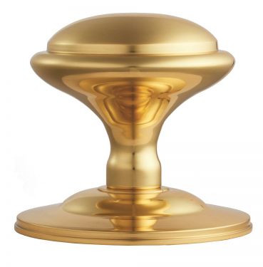 Click Here To Enlarge This Photo Of M61 - Carlisle Brass Victorian Centre Door Knob &lpar;Round&rpar; 85mm Rose Polished Brass