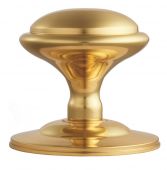 M61 - Carlisle Brass Victorian Centre Door Knob &lpar;Round&rpar; 85mm Rose Polished Brass