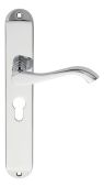 DL380YCP - Carlisle Brass 'Andros' Lever Lock Furniture Euro Profile &lpar;47&period;5mm c&sol;c&rpar; Polished Chrome