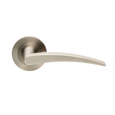 Click Here To Enlarge This Photo Of SWL1116SSS - Carlisle Brass Eurospec 'Volantes' Designer Lever on Round Rose &lpar;G304&rpar; Satin Stainless Steel