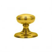 DK35C - Carlisle Brass Delamain Plain Mortice Knobs &lpar;Concealed Fix&rpar; Polished Brass