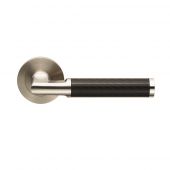 SWL1118SSS - Carlisle Brass Eurospec 'Carbon' Designer Lever on Round Rose &lpar;G304&rpar; Satin Stainless Steel