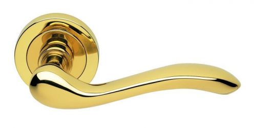 Click Here To Enlarge This Photo Of AQ3 - Carlisle Brass Manital 'Apollo' Lever on Round Rose Polished Brass