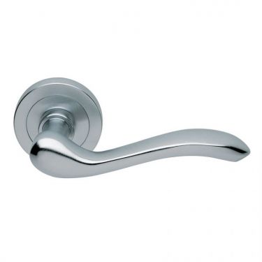 Click Here To Enlarge This Photo Of AQ3SC - Carlisle Brass Manital 'Apollo' Lever on Round Rose Satin Chrome