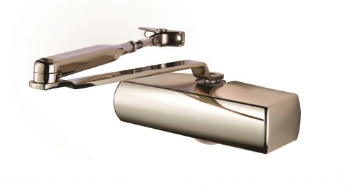 Click Here To Enlarge This Photo Of CDG003&sol;PNP - Carlisle Brass Eurospec EN3 Fixed Power Overhead Door Closer c&sol;w Fig 6 Bracket&comma; Cover And Armset EN1154 - Polished Nickel